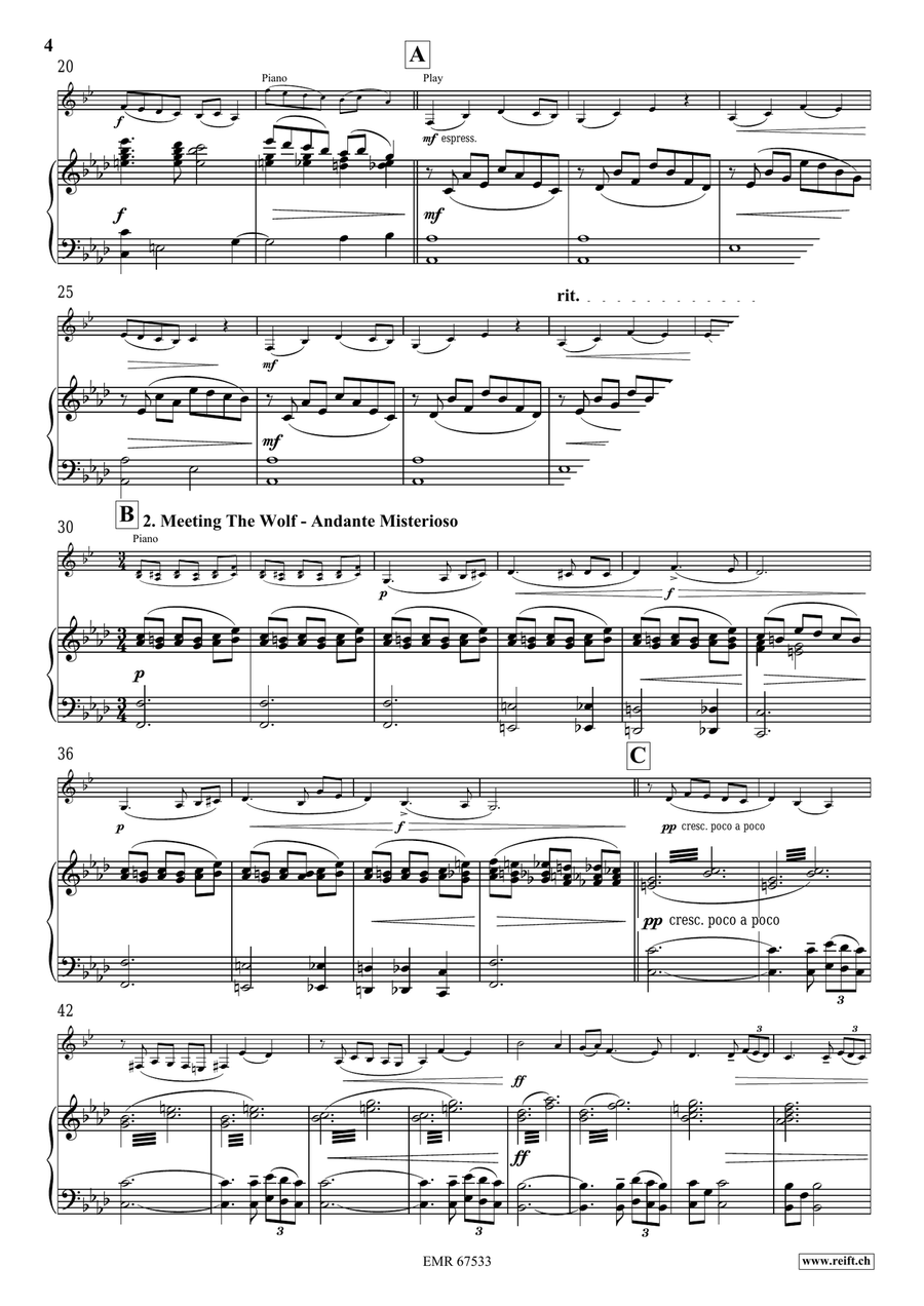 The Little Red Riding Hood Bass Clarinet scores gallery preview page 6