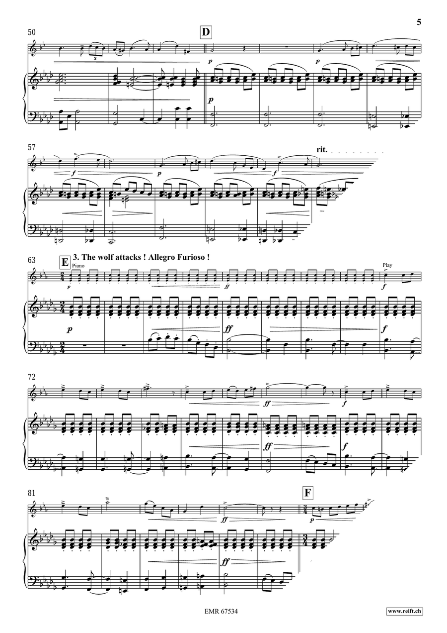 The Little Red Riding Hood Soprano Saxophone scores gallery preview page 7