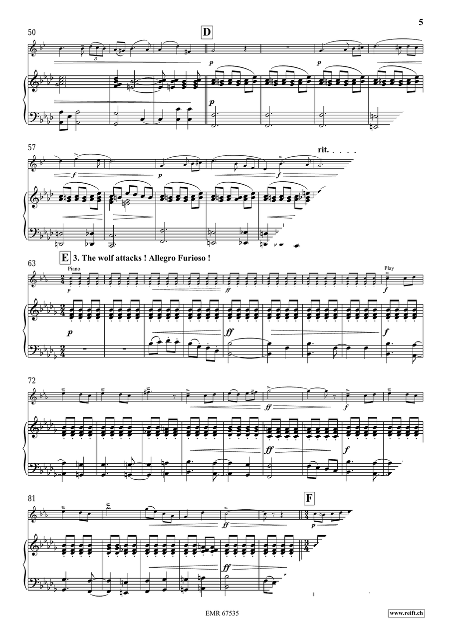 The Little Red Riding Hood Tenor Saxophone scores gallery preview page 7