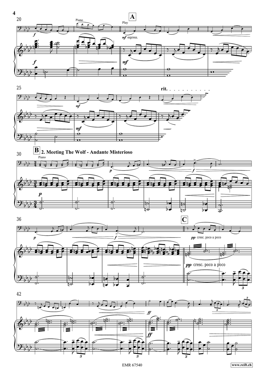 The Little Red Riding Hood Bass Trombone scores gallery preview page 6