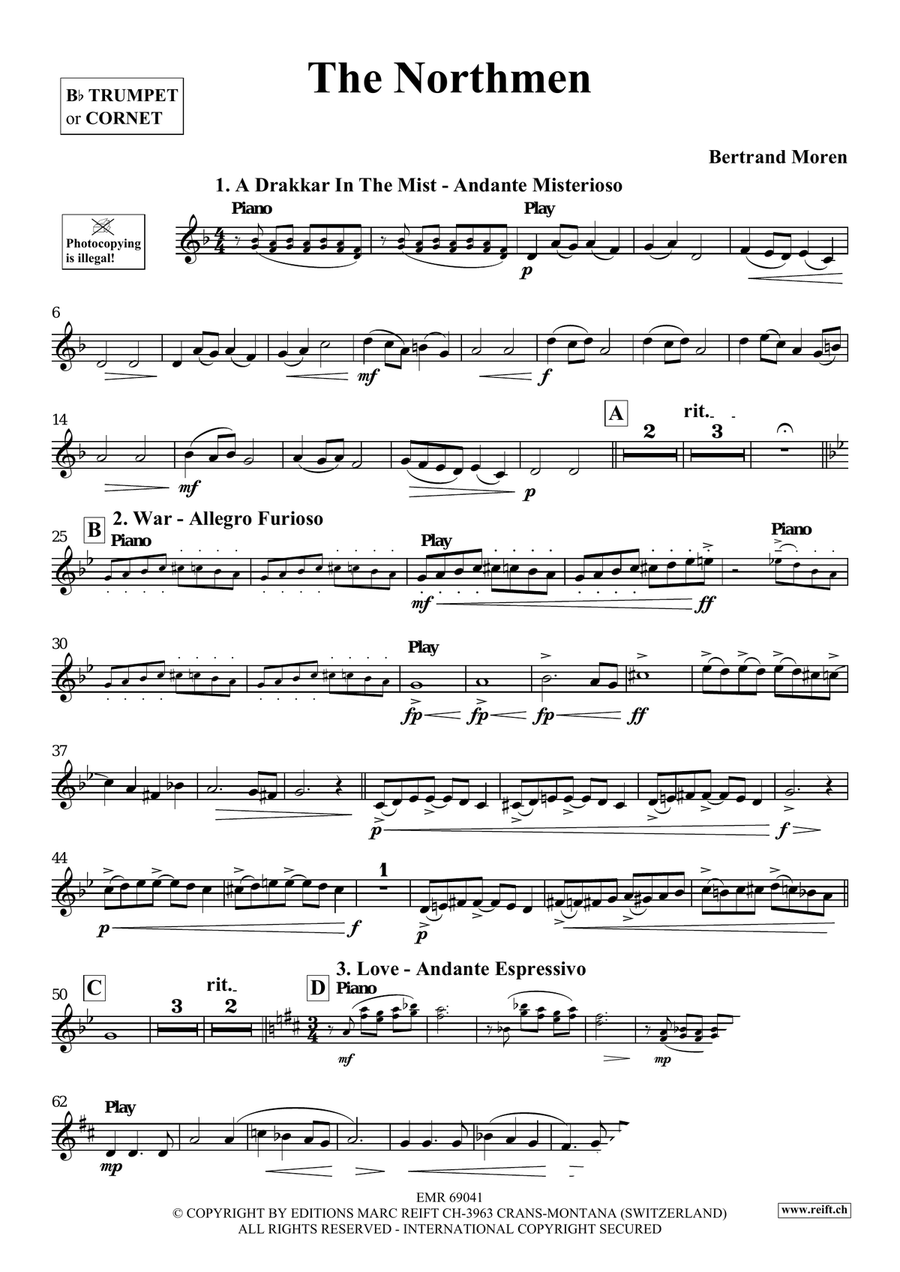 The Northmen The Northmen Cornet scores gallery preview page 4
