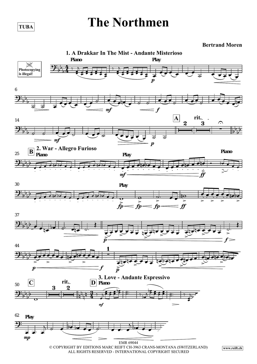The Northmen The Northmen Tuba scores gallery preview page 4
