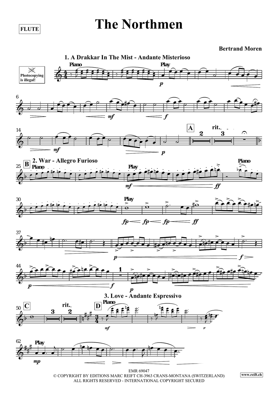 The Northmen The Northmen Flute Solo scores gallery preview page 4