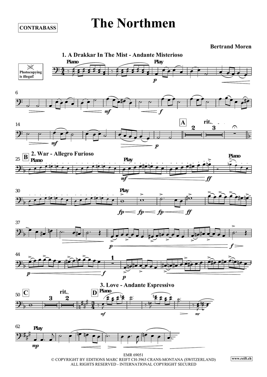The Northmen The Northmen Double Bass scores gallery preview page 4
