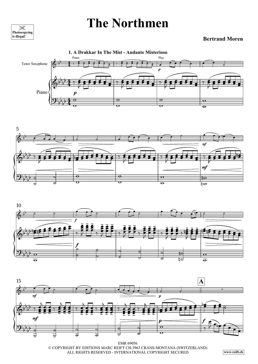 The Northmen The Northmen Tenor Saxophone scores gallery preview page 5
