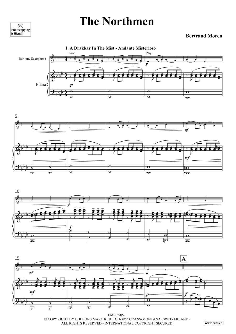 The Northmen The Northmen Baritone Saxophone scores gallery preview page 5