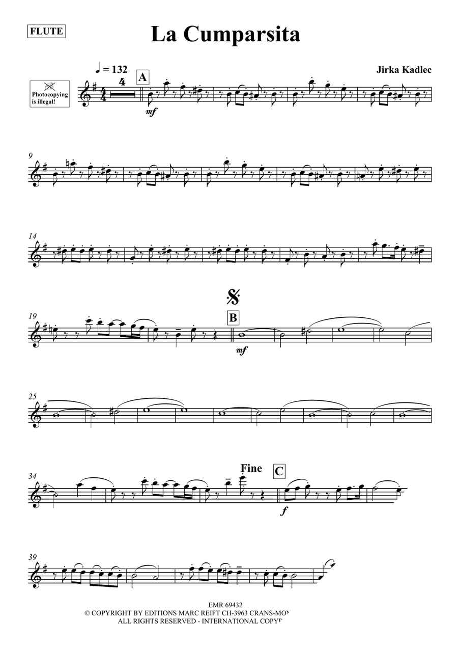 La Cumparsita La Cumparsita Flute Solo scores gallery preview page 3