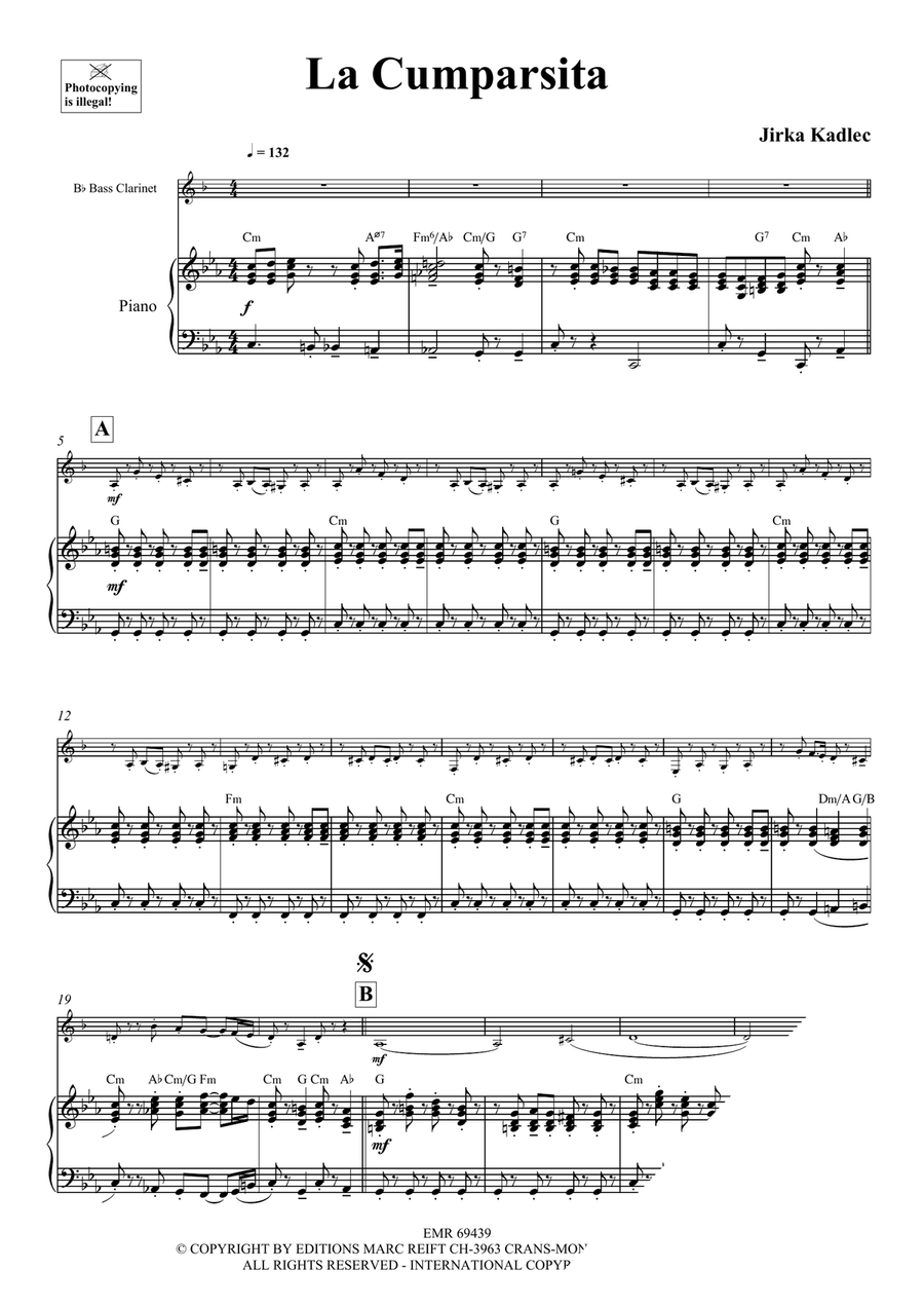 La Cumparsita La Cumparsita Bass Clarinet scores gallery preview page 4