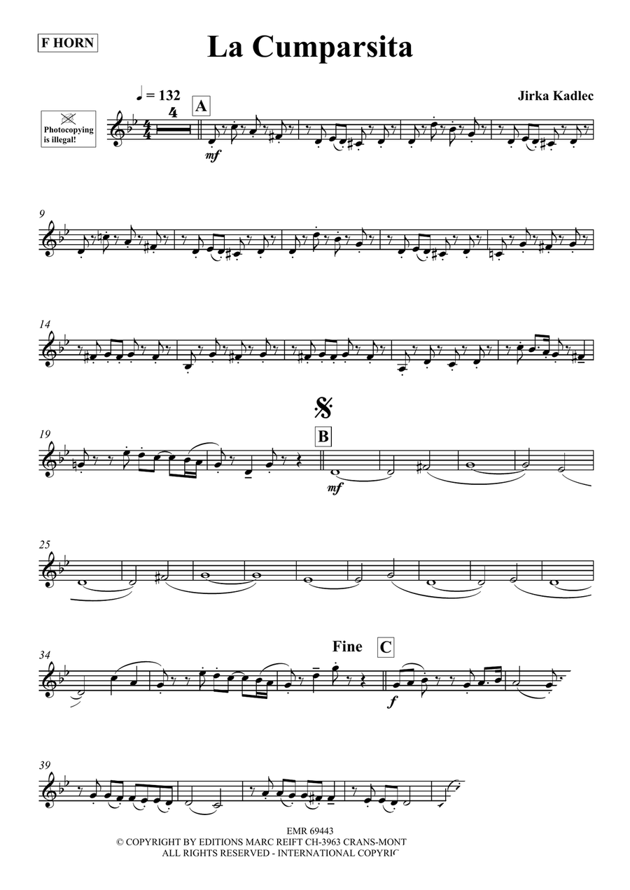 La Cumparsita La Cumparsita Horn scores gallery preview page 3