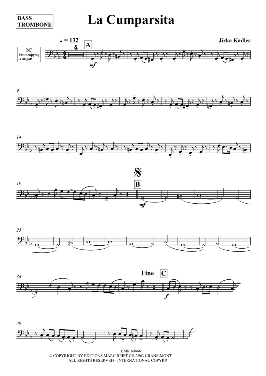 La Cumparsita La Cumparsita Bass Trombone scores gallery preview page 3