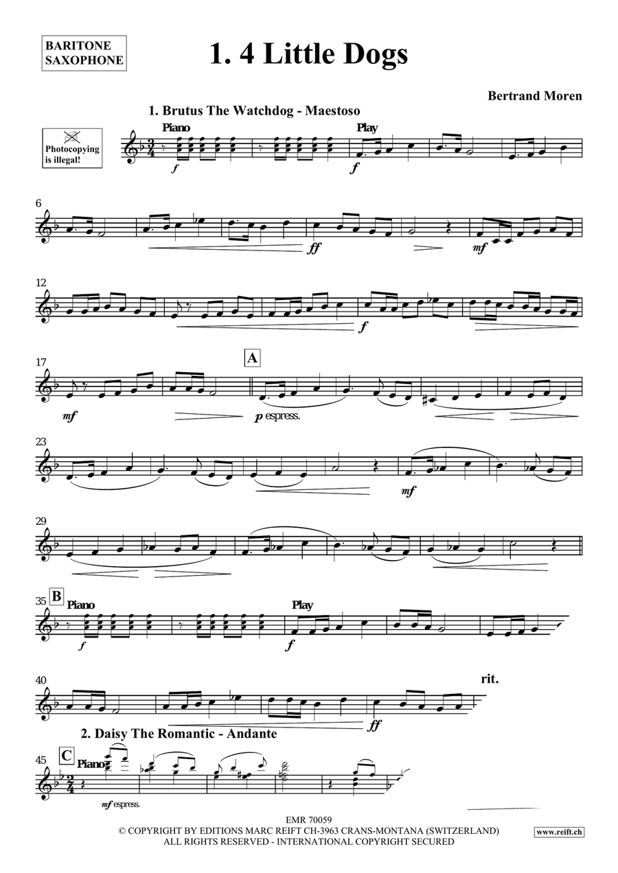 My First Solos Volume 4 My First Solos Volume 4 Baritone Saxophone scores gallery preview page 4