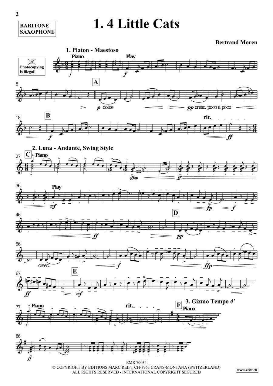 My First Solos Volume 3 My First Solos Volume 3 Baritone Saxophone scores gallery preview page 4