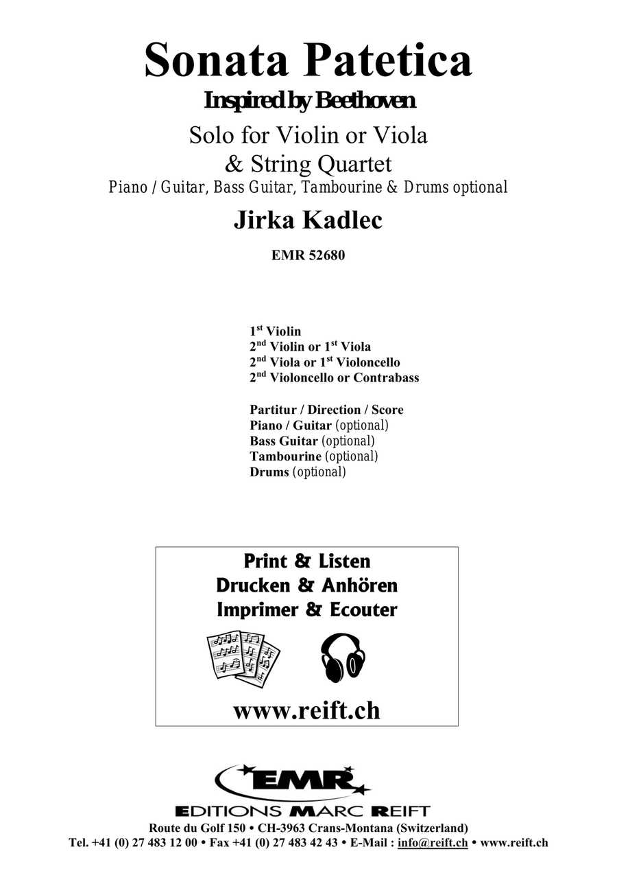 Sonata Patetica Sonata Patetica String Quartet scores gallery preview page 2
