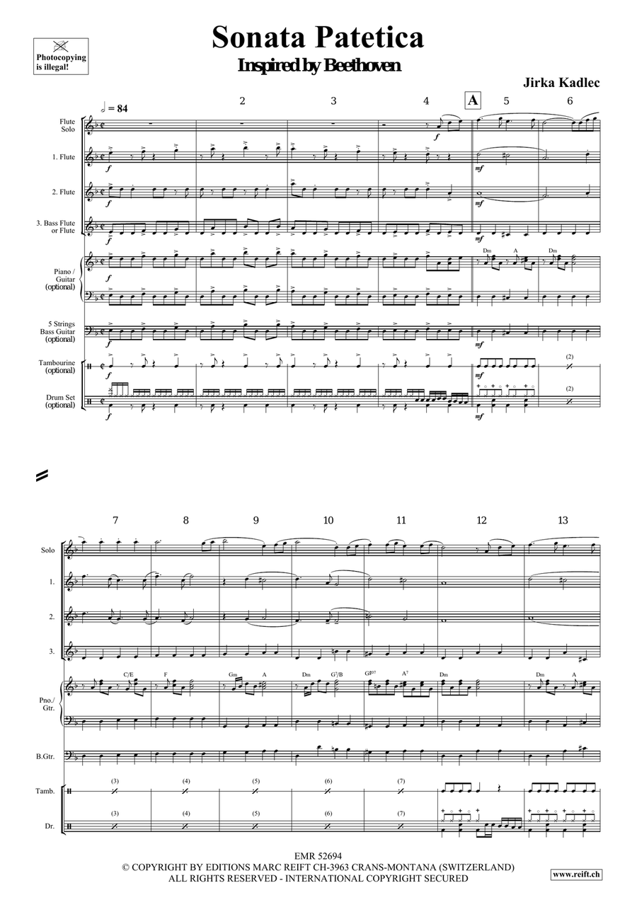 Sonata Patetica Sonata Patetica Flute Solo scores gallery preview page 4
