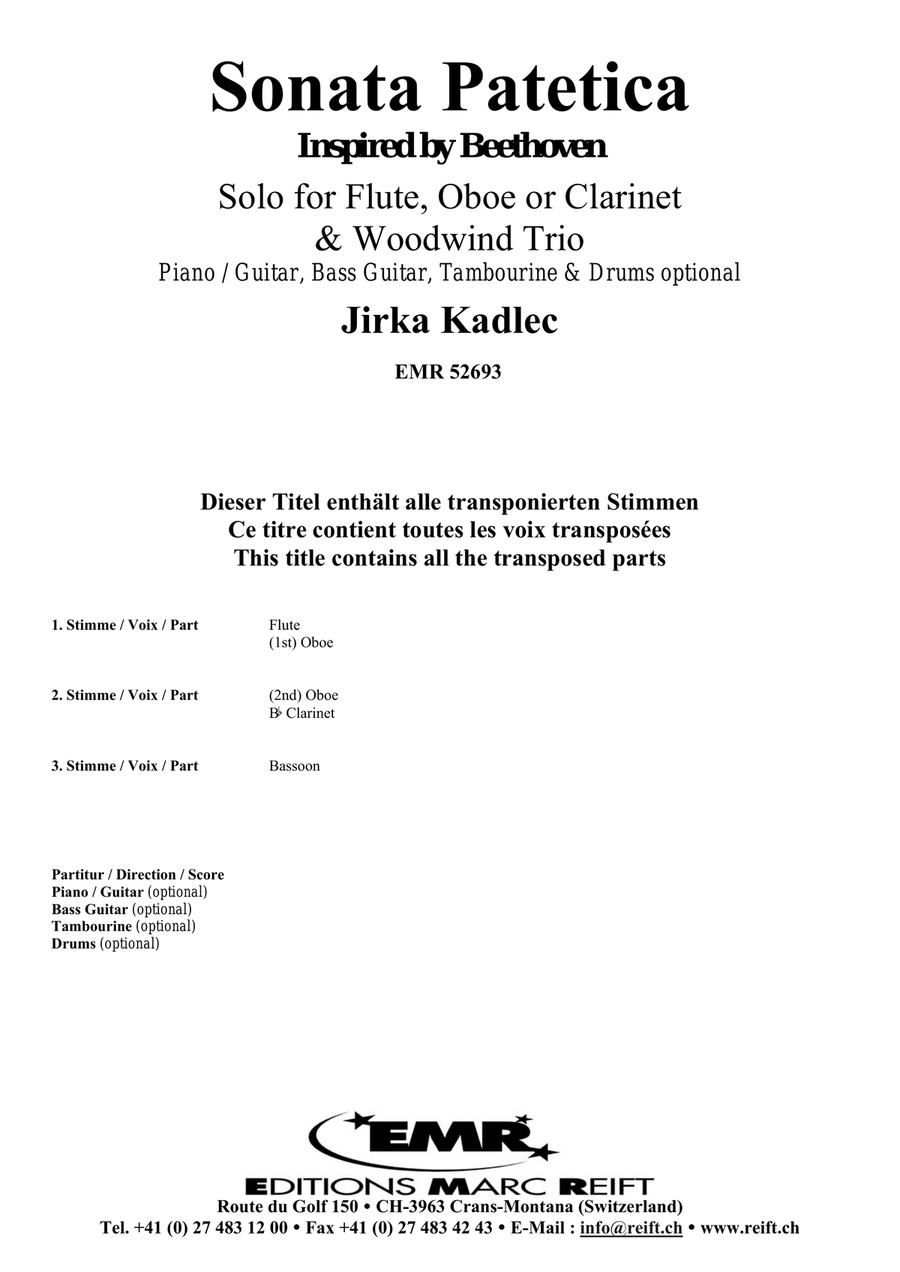 Sonata Patetica Sonata Patetica Woodwind Trio scores gallery preview page 2