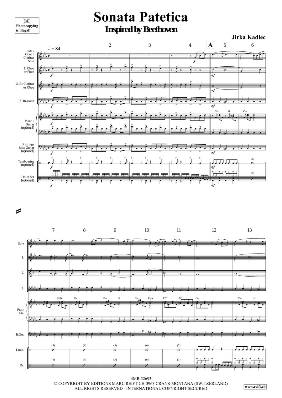 Sonata Patetica Sonata Patetica Woodwind Trio scores gallery preview page 4