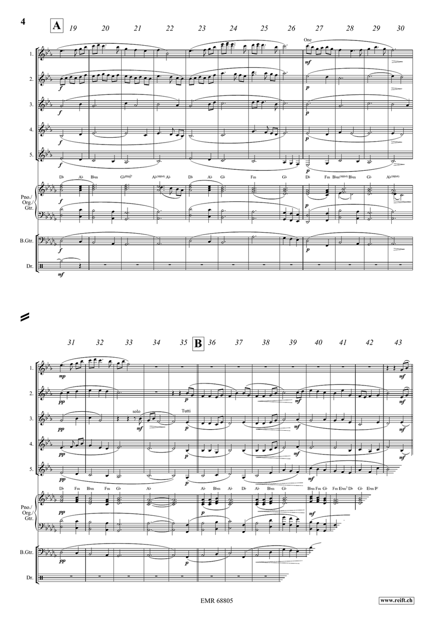 I Vow To Thee, My Country Clarinet Quintet scores gallery preview page 4