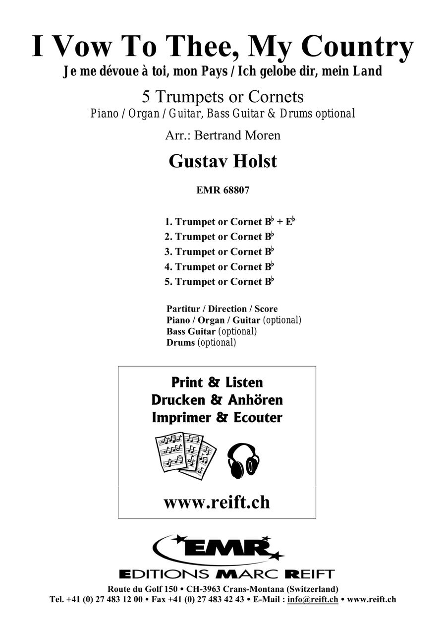 I Vow To Thee, My Country Cornet scores gallery preview page 2