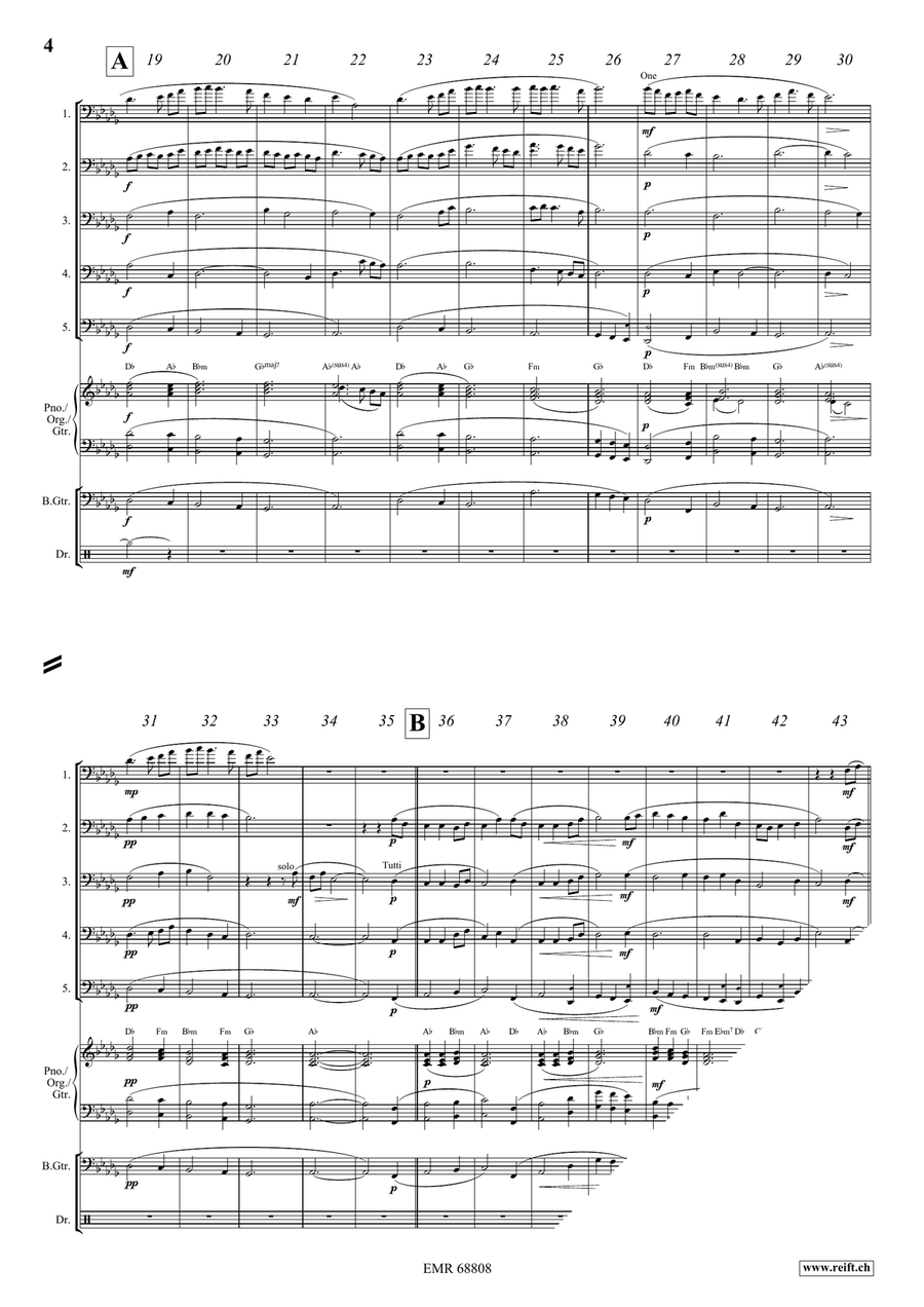 I Vow To Thee, My Country Trombone scores gallery preview page 4