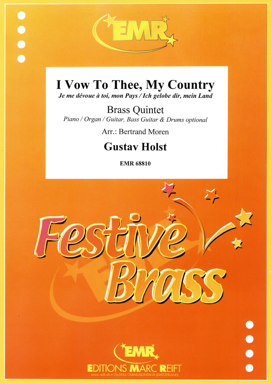 I Vow To Thee, My Country Brass Quintet scores gallery preview page 1