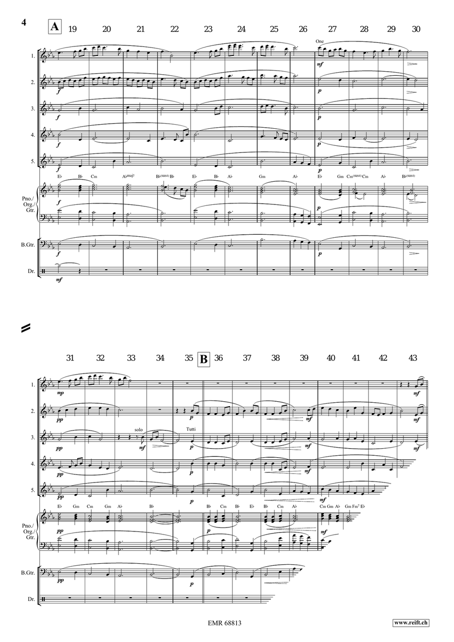 I Vow To Thee, My Country Flute scores gallery preview page 4