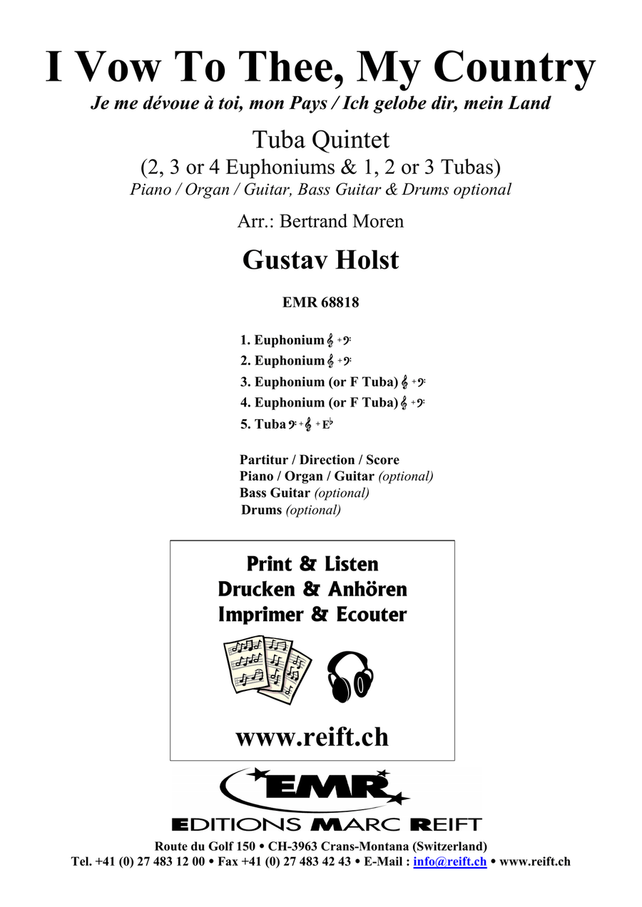 I Vow To Thee, My Country Tuba scores gallery preview page 2
