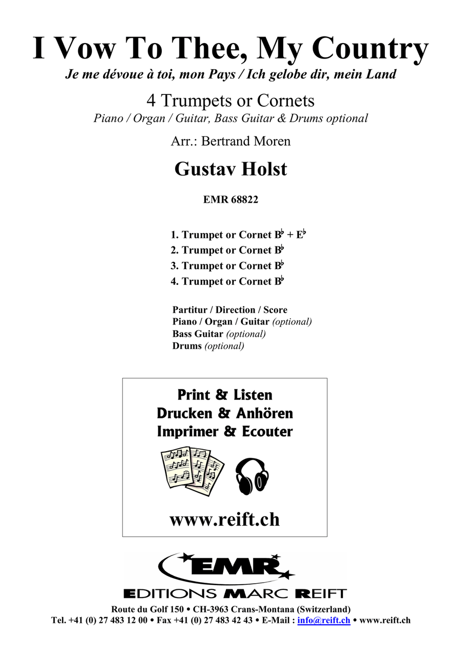 I Vow To Thee, My Country Cornet scores gallery preview page 2