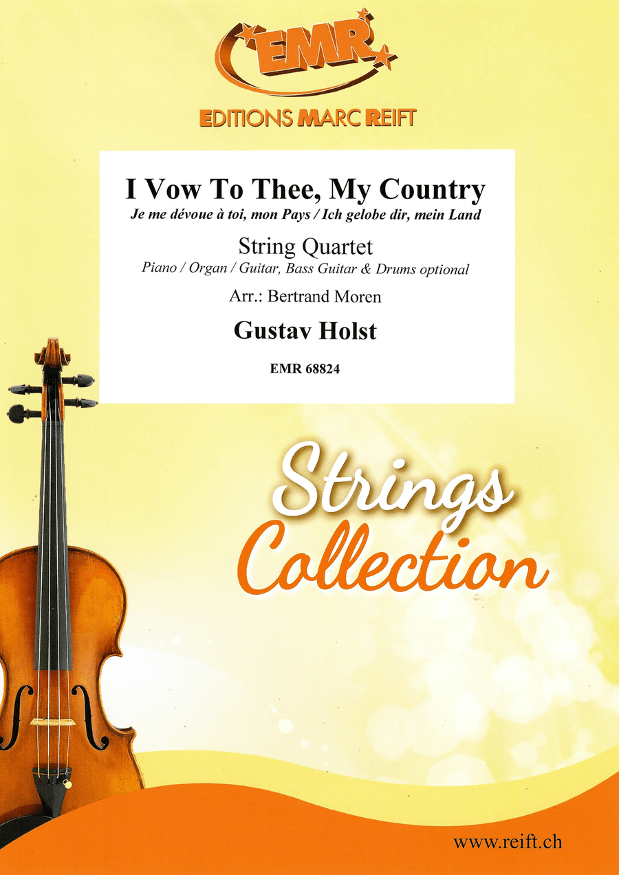 I Vow To Thee, My Country String Quartet scores gallery preview page 1