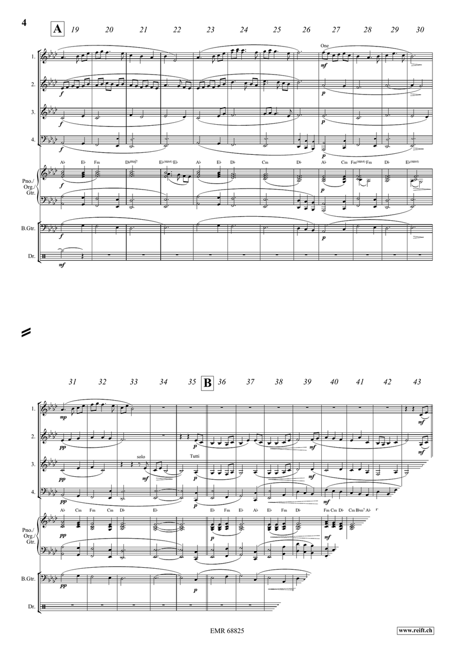 I Vow To Thee, My Country Brass Quartet scores gallery preview page 4