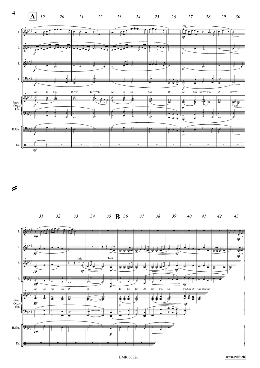 I Vow To Thee, My Country Woodwind Quartet scores gallery preview page 4