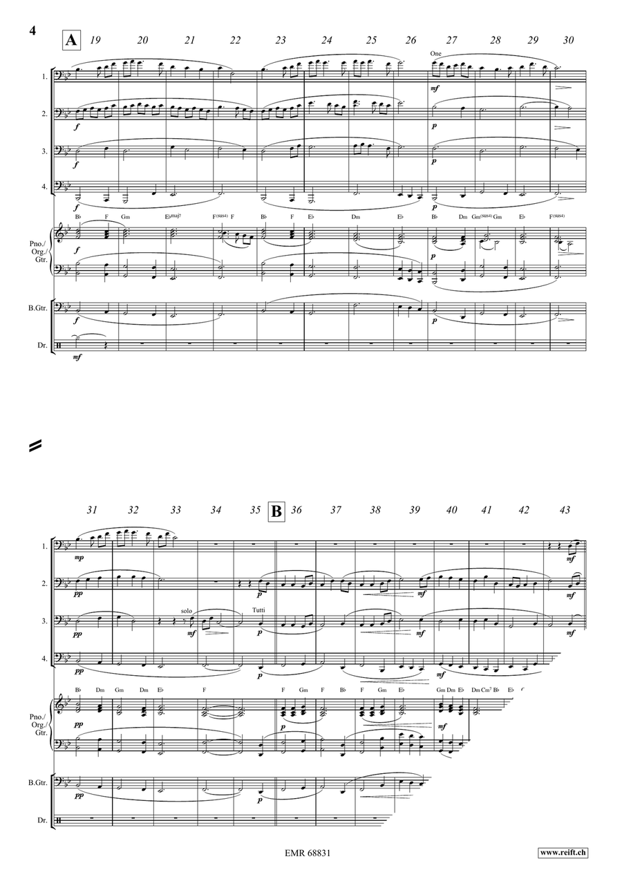I Vow To Thee, My Country Tuba Quartet scores gallery preview page 4