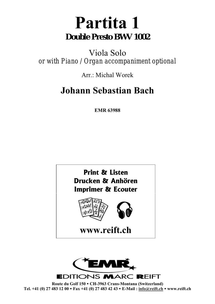 Partita 1 Partita 1 Organ Accompaniment scores gallery preview page 2