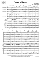 Cossack Dance Saxophone Quintet scores gallery preview page 4