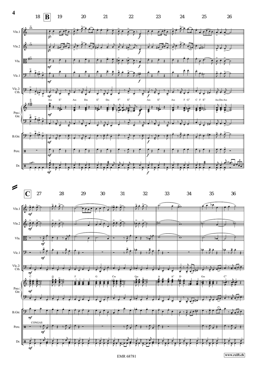 Cossack Dance by Ted Barclay String Quintet - Sheet Music page 5