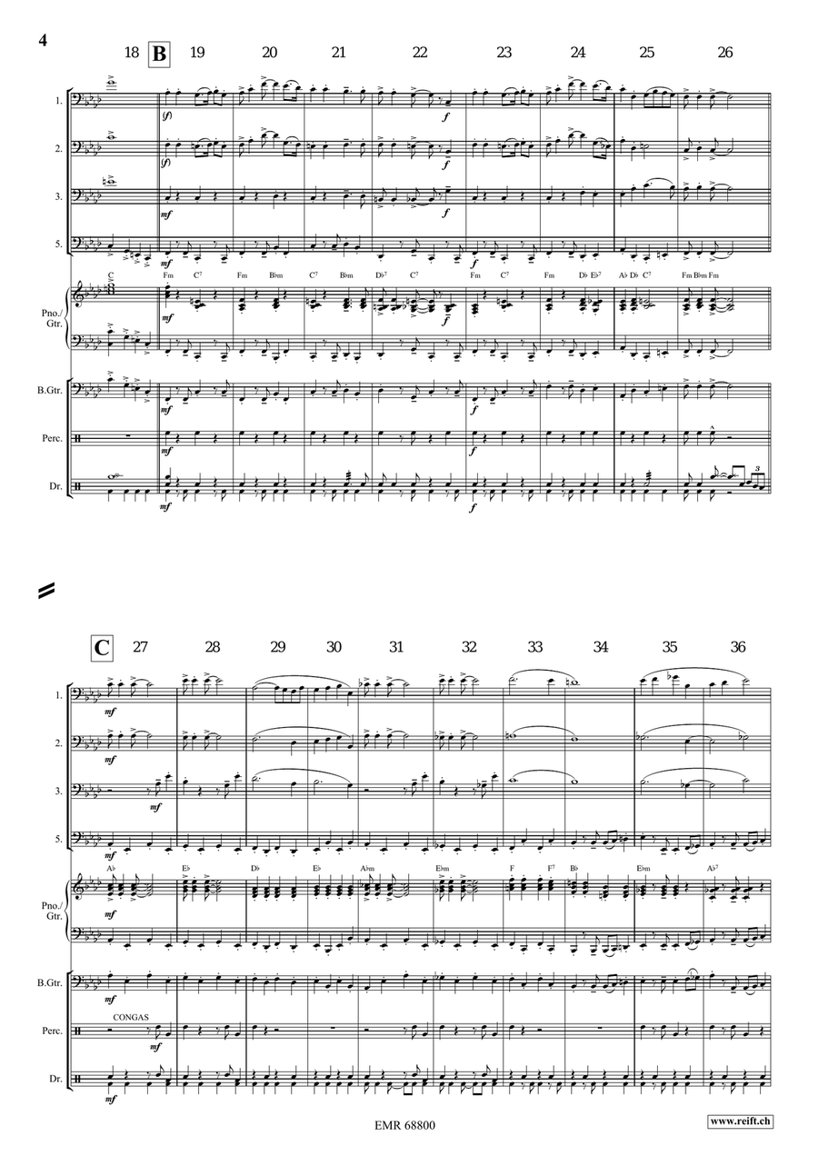 Cossack Dance by Ted Barclay Bassoon Quartet - Sheet Music page 5