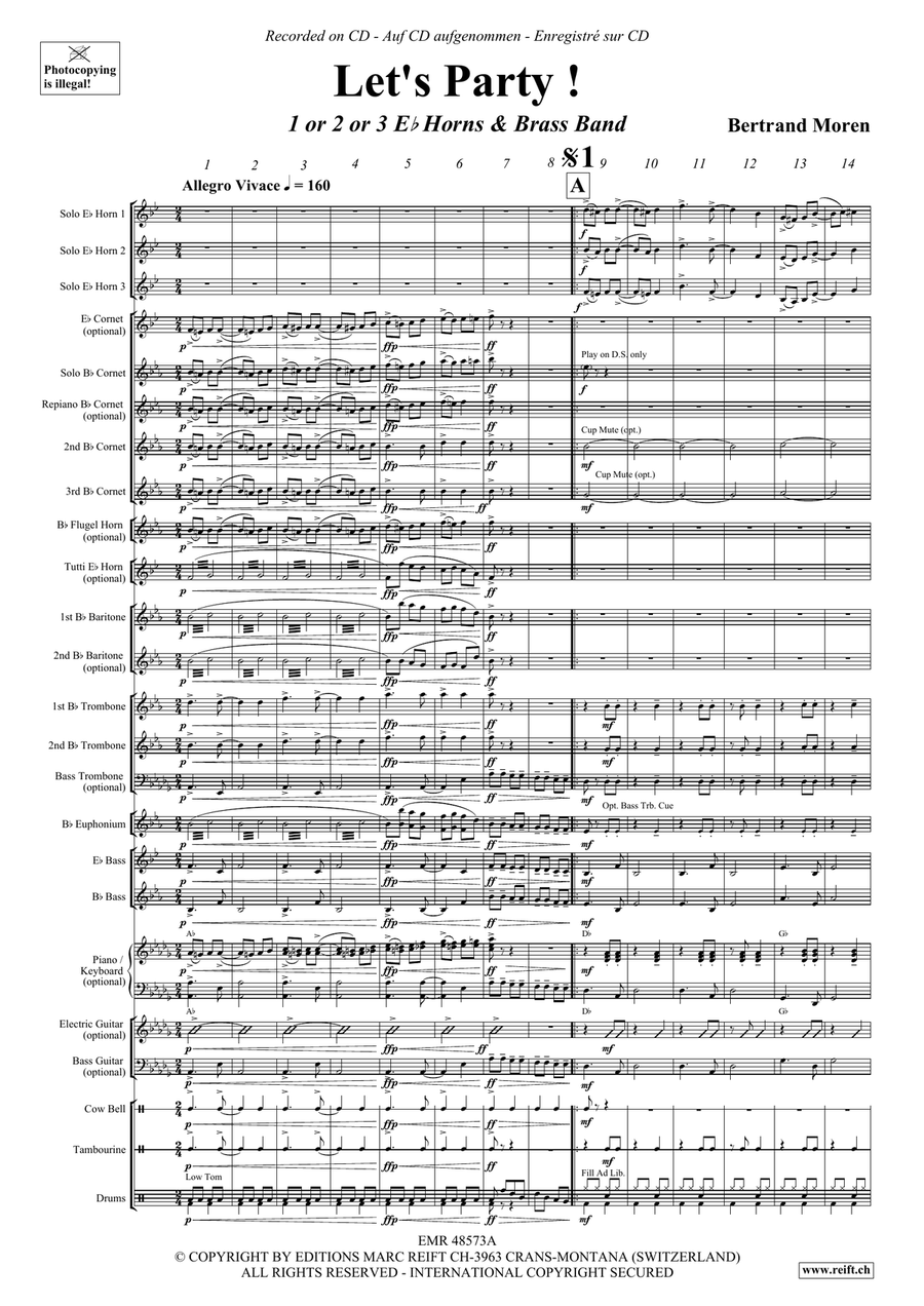 Let's Party! Let's Party! Brass Band scores gallery preview page 5