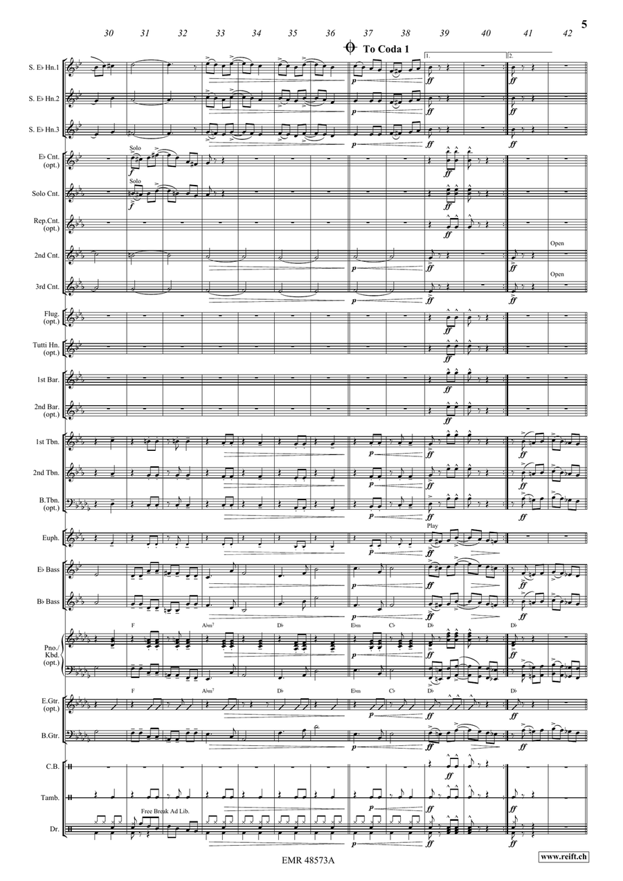 Let's Party! Let's Party! Brass Band scores gallery preview page 7
