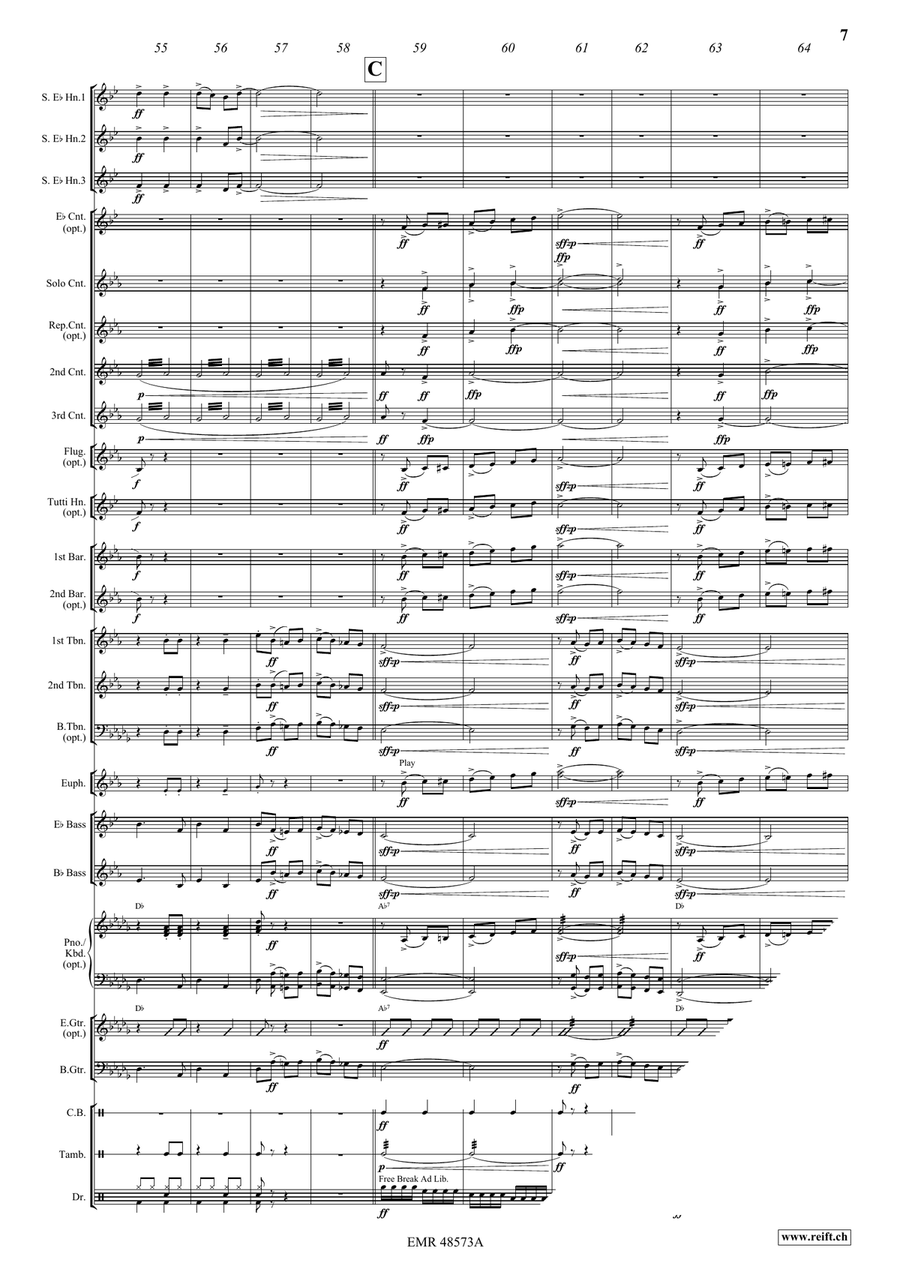 Let's Party! Let's Party! Brass Band scores gallery preview page 9