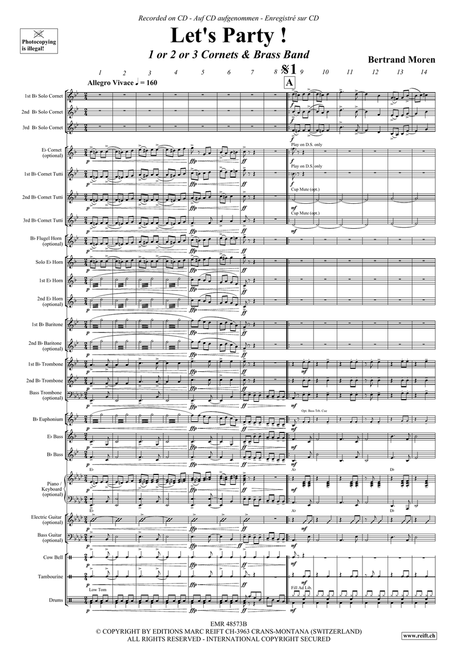Let's Party! Let's Party! Brass Band scores gallery preview page 5