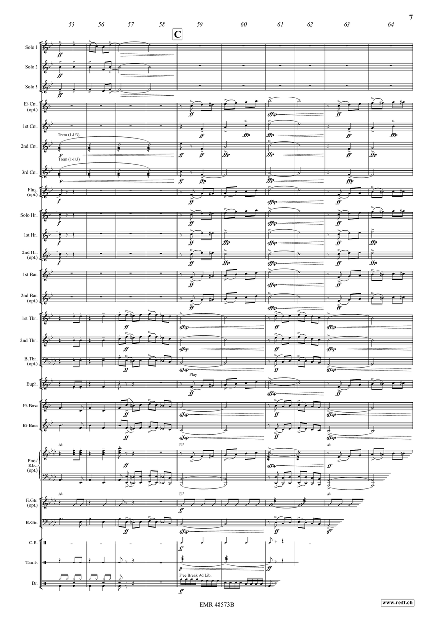 Let's Party! Let's Party! Brass Band scores gallery preview page 9