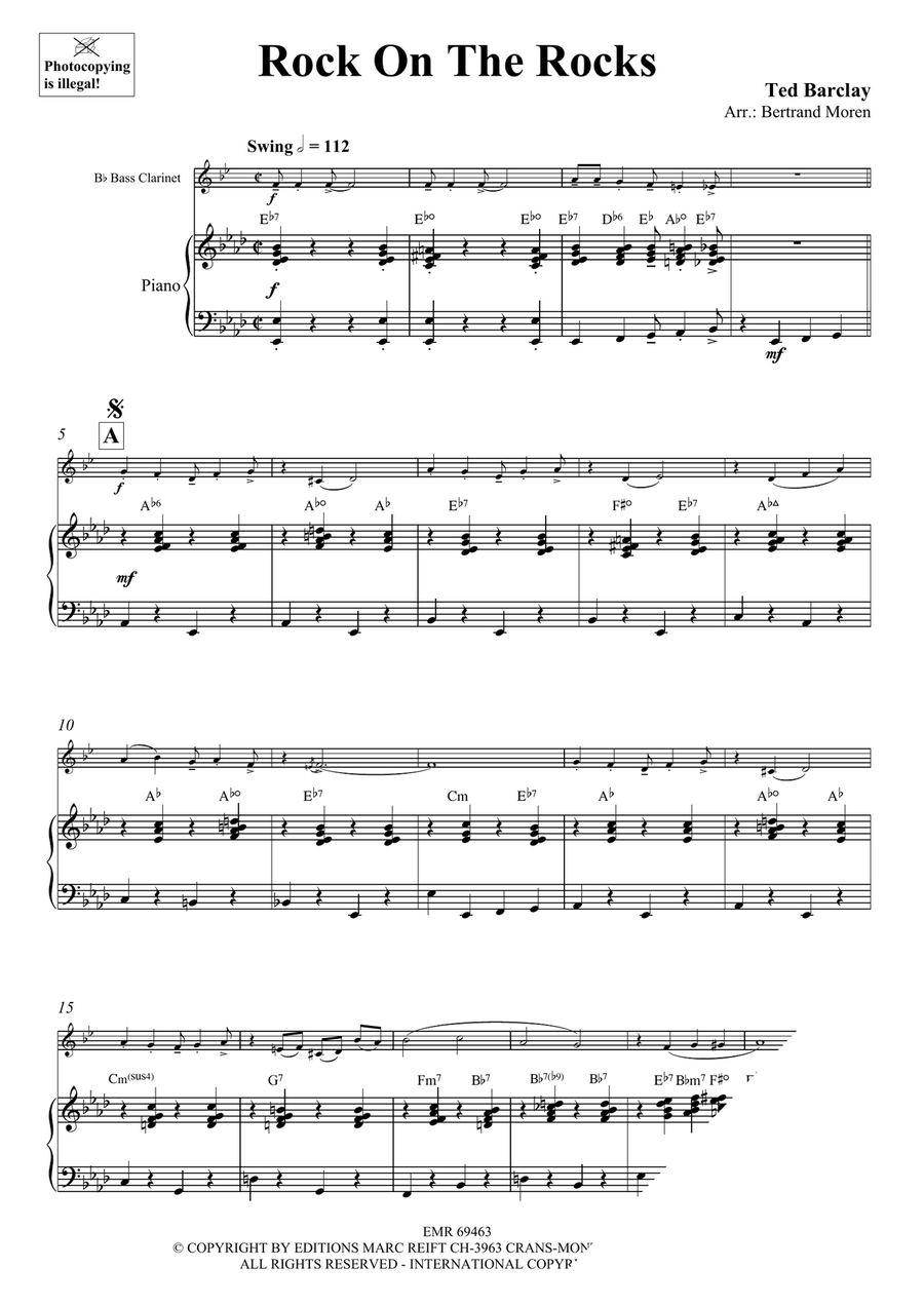 Rock On The Rocks Rock On The Rocks Bass Clarinet scores gallery preview page 3