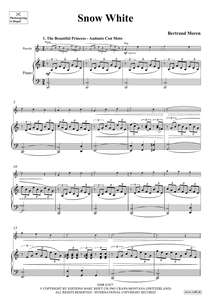 Snow White Snow White Piccolo scores gallery preview page 5