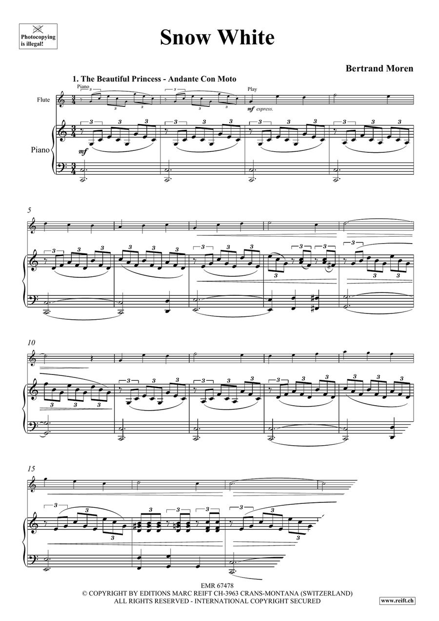 Snow White Snow White Flute Solo scores gallery preview page 5