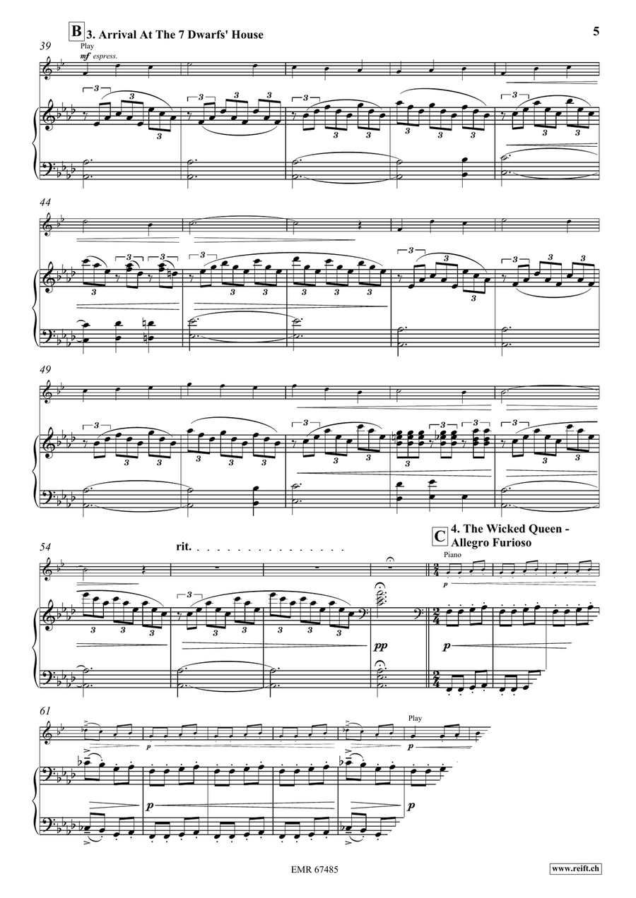 Snow White Snow White Tenor Saxophone scores gallery preview page 7