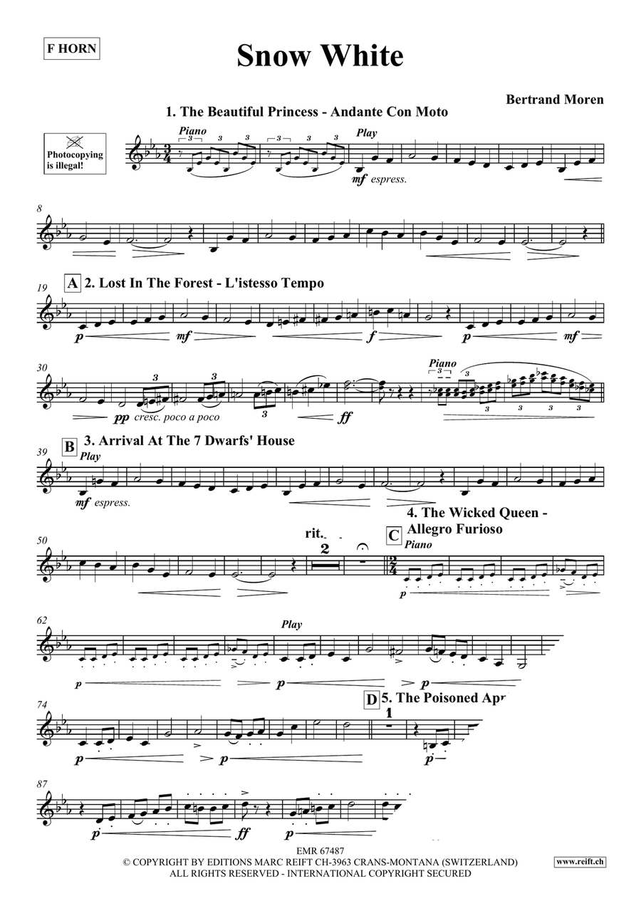Snow White Snow White Horn scores gallery preview page 4