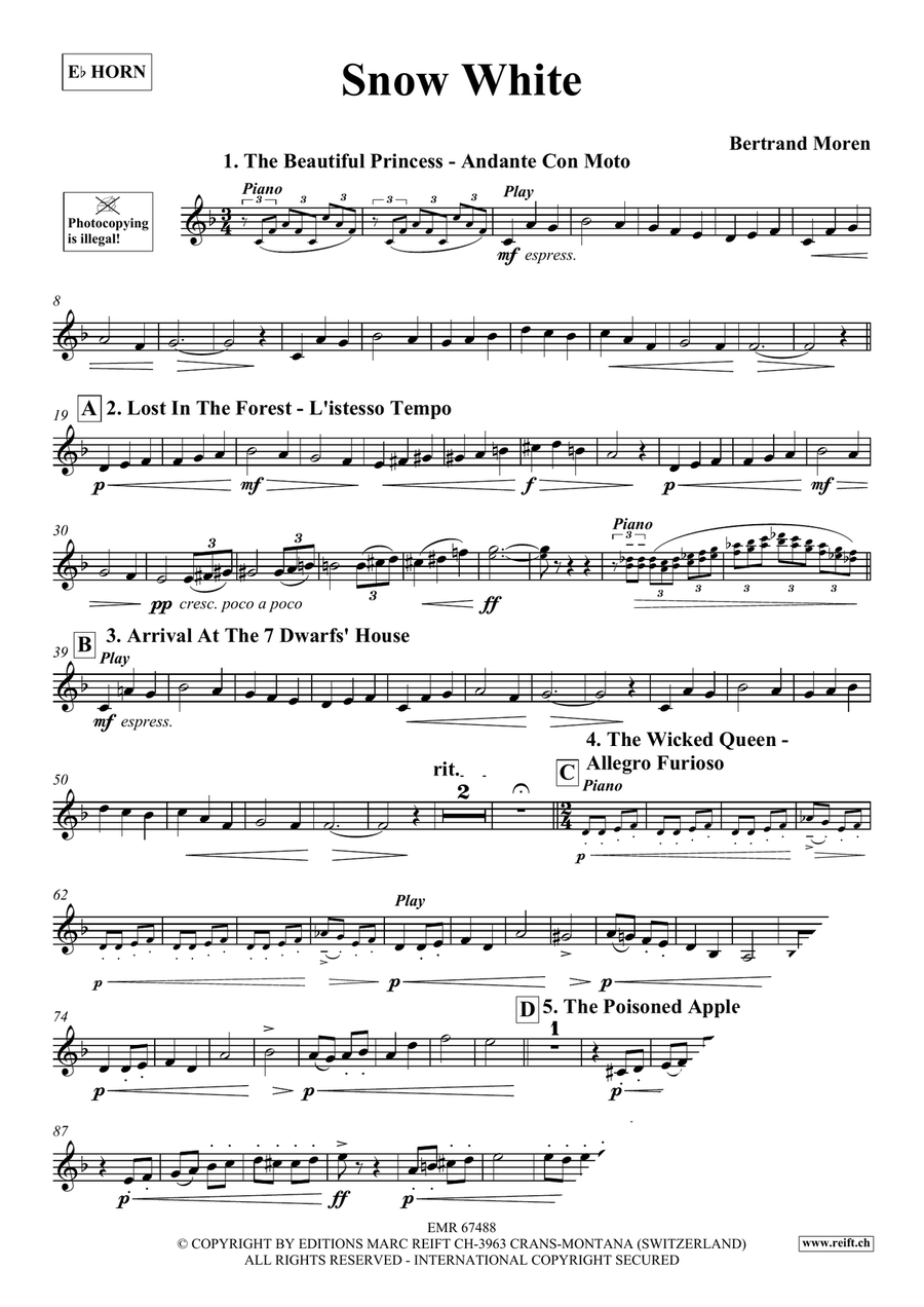 Snow White Snow White Horn scores gallery preview page 4