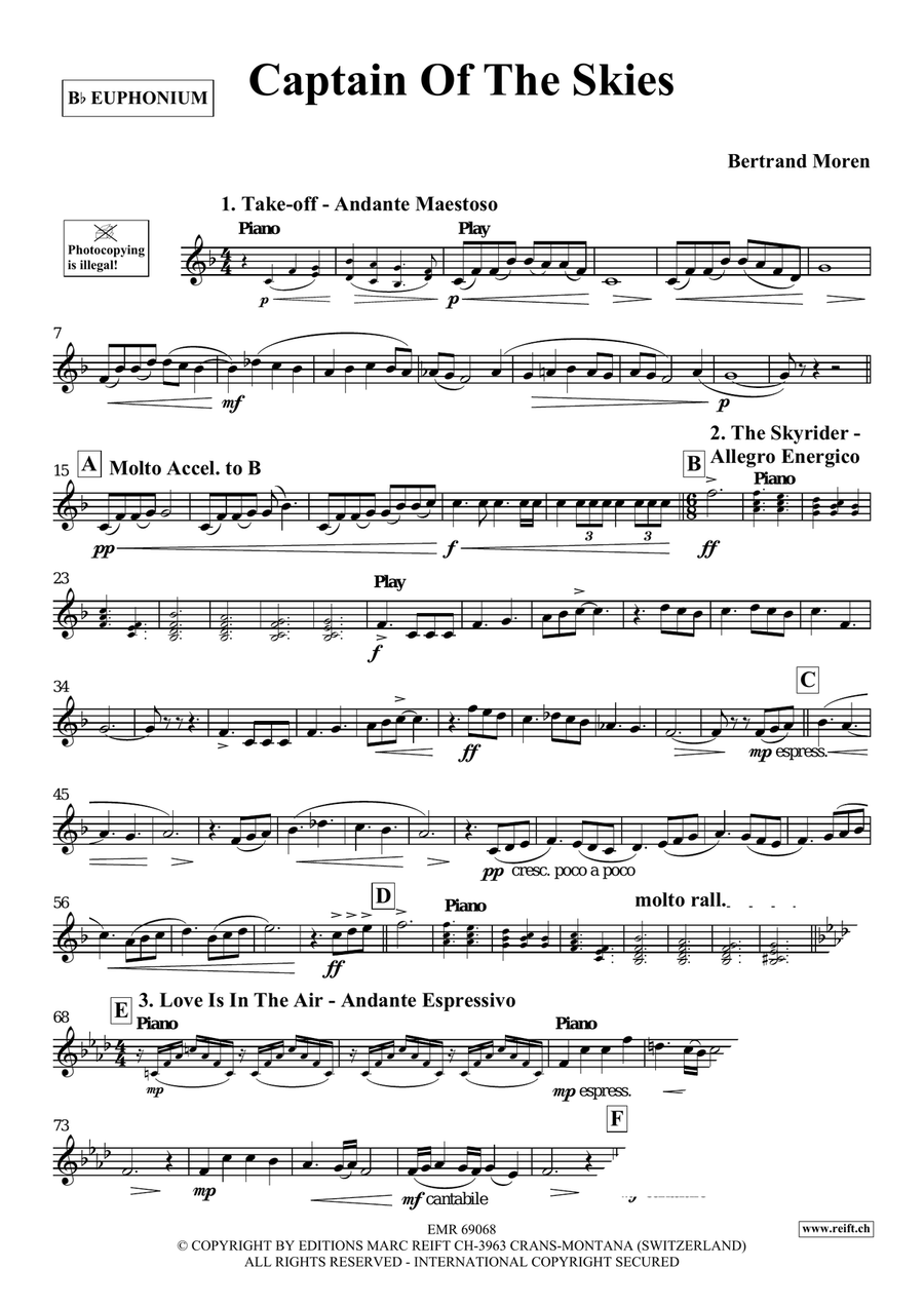 Captain Of The Skies Captain Of The Skies Euphonium scores gallery preview page 4