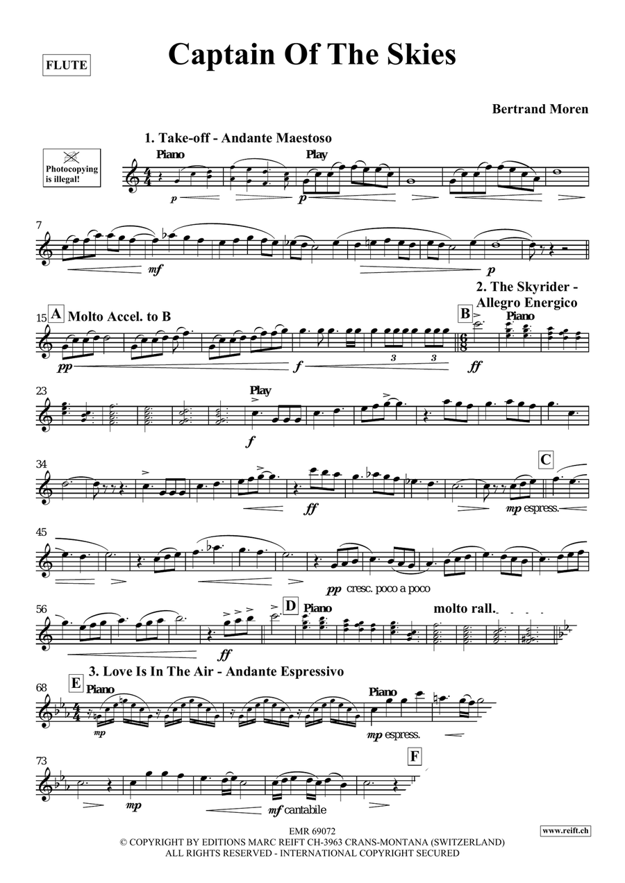 Captain Of The Skies Captain Of The Skies Flute Solo scores gallery preview page 4