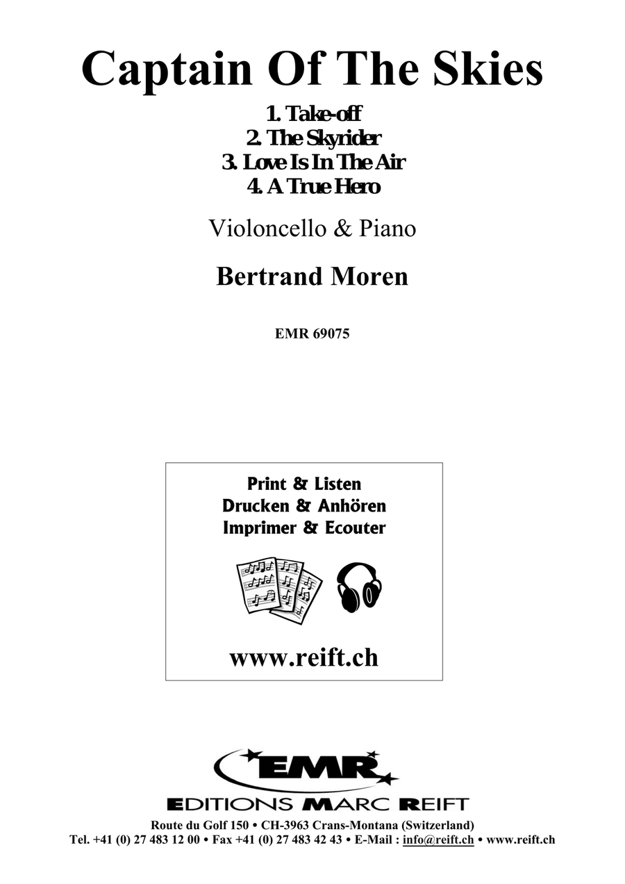 Captain Of The Skies by Bertrand Moren Piano Accompaniment - Sheet Music page 2