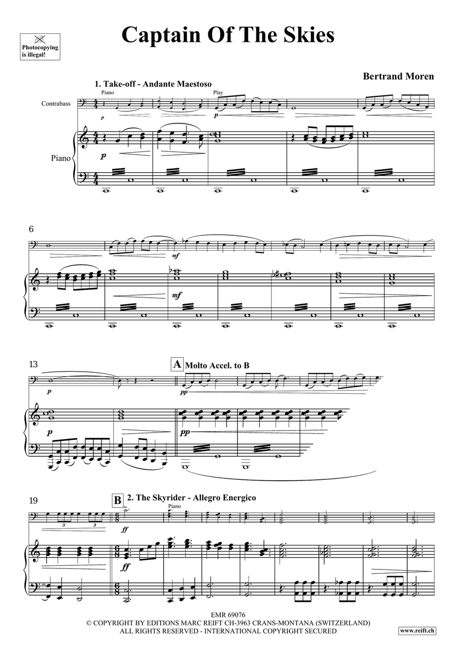 Captain Of The Skies Captain Of The Skies Double Bass scores gallery preview page 5